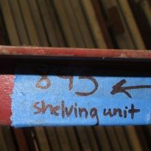 Steel shelving unit (left side)