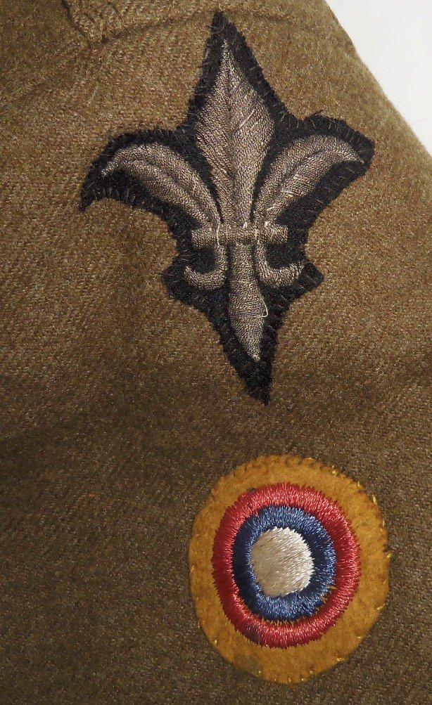 WW1 US Enlisted Tunic With Paris District/US Aero Squadron Insignia