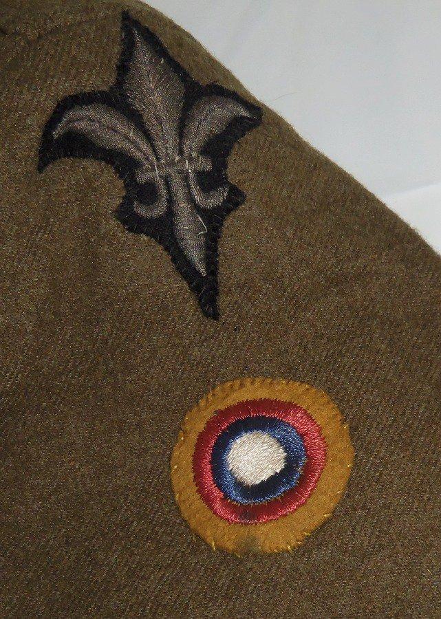 WW1 US Enlisted Tunic With Paris District/US Aero Squadron Insignia