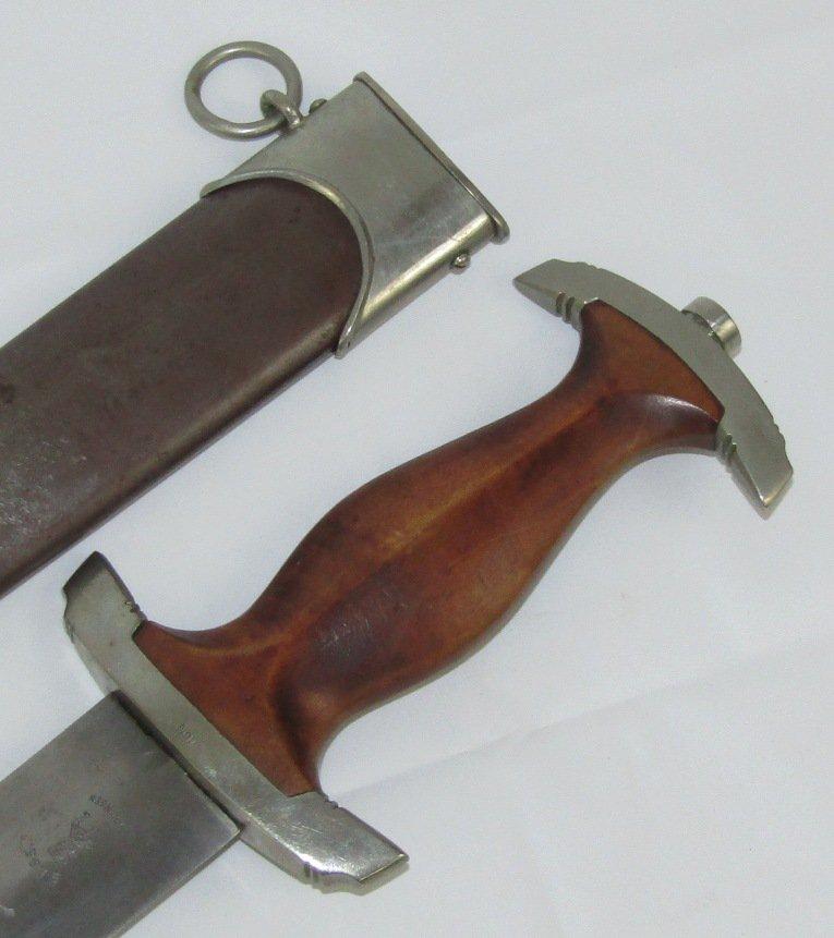 Early SA Dagger For EM/NCO W/Scabbard-E. P. & S.-Full Rohm Inscription