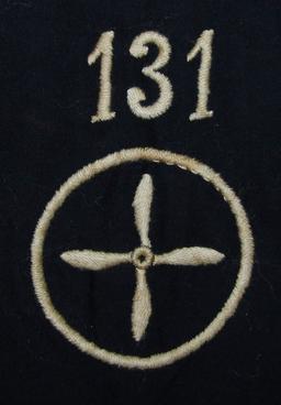 Rare WW1 US Military Aviator Squadron Patch/Instructor Wings