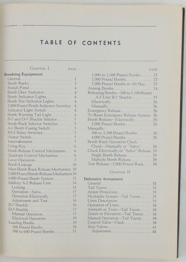 Rare Restricted B-24D Armament Instruction Hard Cover Manual