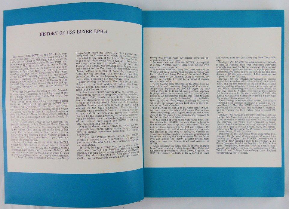 USS Boxer LPH-4 Unit History Book-1962