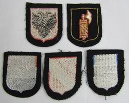 5pcs-WW2 Waffen SS Foreign Volunteer Sleeve Shields
