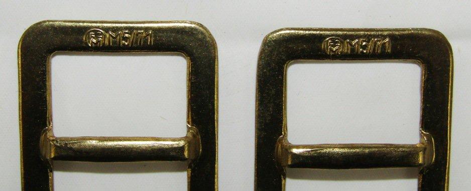 4pcs-Small NSDAP Pebbled Buckles W/RZM Package-1934 Arbeit Rally Badge-Hitler Booklet