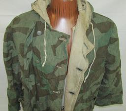 WW2 German Soldier Splinter Pattern Camo Reversible Cold Weather Jacket