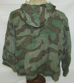WW2 German Soldier Splinter Pattern Camo Reversible Cold Weather Jacket