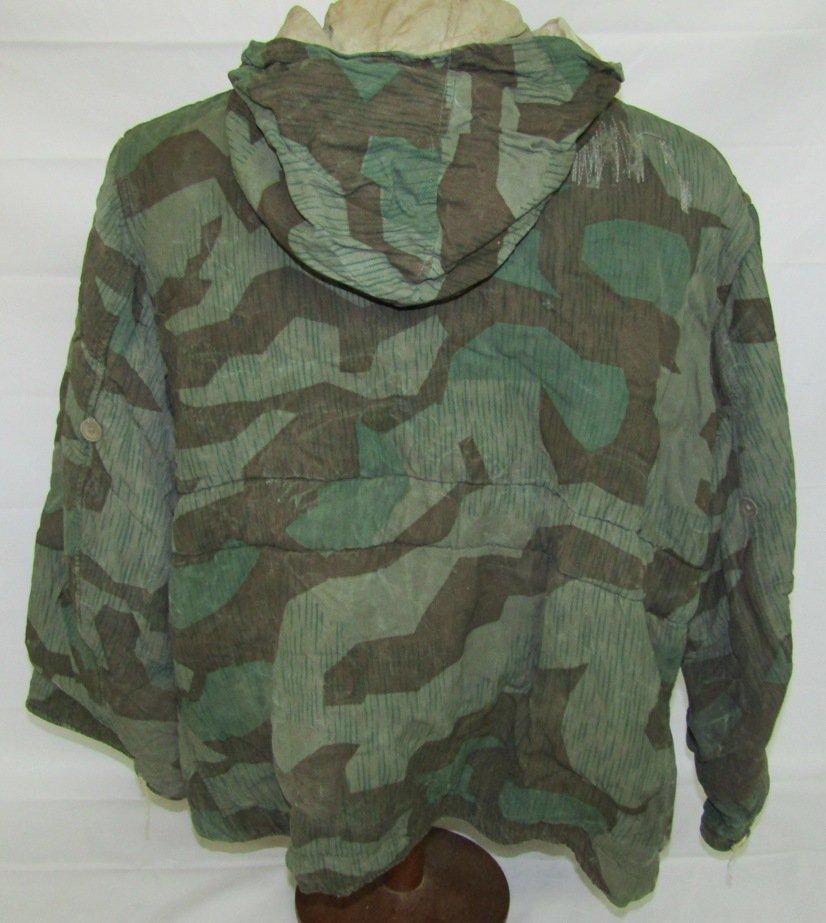 WW2 German Soldier Splinter Pattern Camo Reversible Cold Weather Jacket