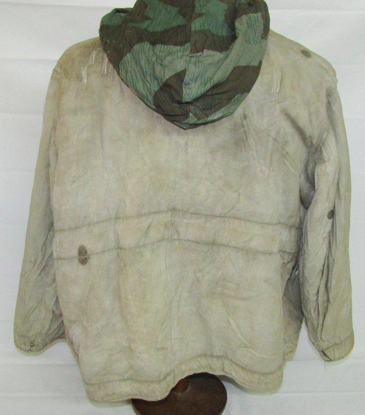 WW2 German Soldier Splinter Pattern Camo Reversible Cold Weather Jacket