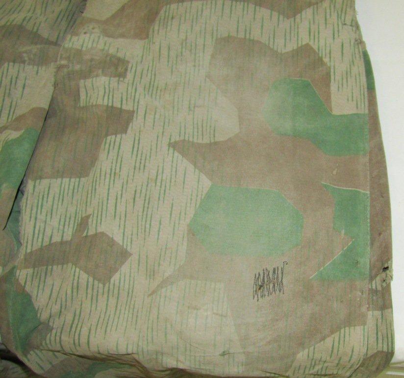 WW2 Combat Worn German Army Soldier's Splinter Pattern Camo Field Pants.