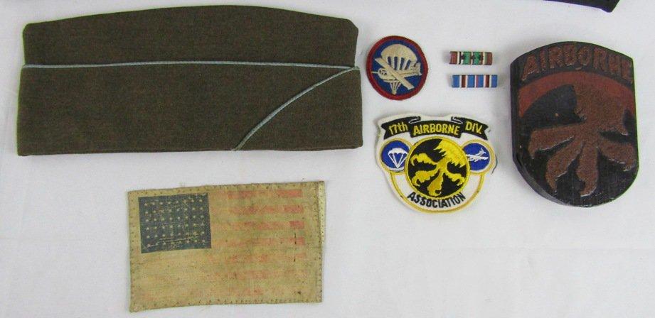 Named WW2  "Operation Dragoon" 17th Airborne 194th GIR Ike Jacket/Photos/Invasion Flag Grouping