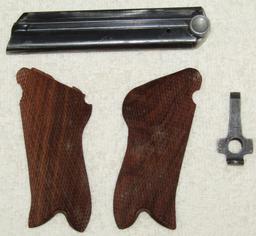 WW1/WW2 Checkered Wood Luger Grips-WW2 Clip/Luger Takedown Tool