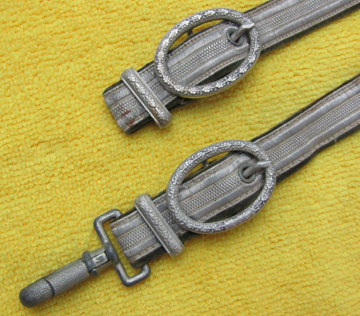 Wehrmacht Officer's Dagger Hanger-One Clip Not Present