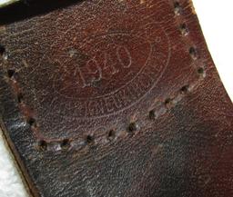 Wehrmacht EM Combat Finish Steel Buckle W/Tab-1940 Dated By G. Brehmer