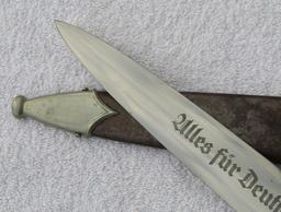 Early SA Dagger With Scabbard-Scarce Maker Of Kaufmann & Sohne