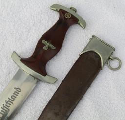 Early SA Dagger With Scabbard-Scarce Maker Of Kaufmann & Sohne
