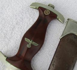 Early SA Dagger With Scabbard-Scarce Maker Of Kaufmann & Sohne