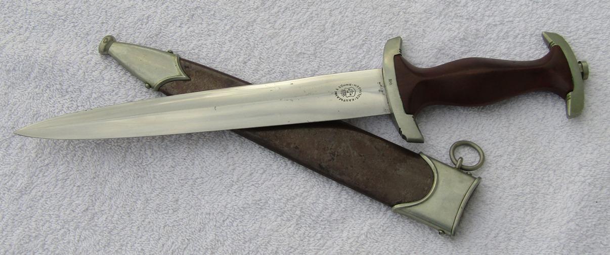 Early SA Dagger With Scabbard-Scarce Maker Of Kaufmann & Sohne