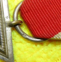 Iron Cross 2nd Class With Ribbon-3pc Construction W/Magnetic Center