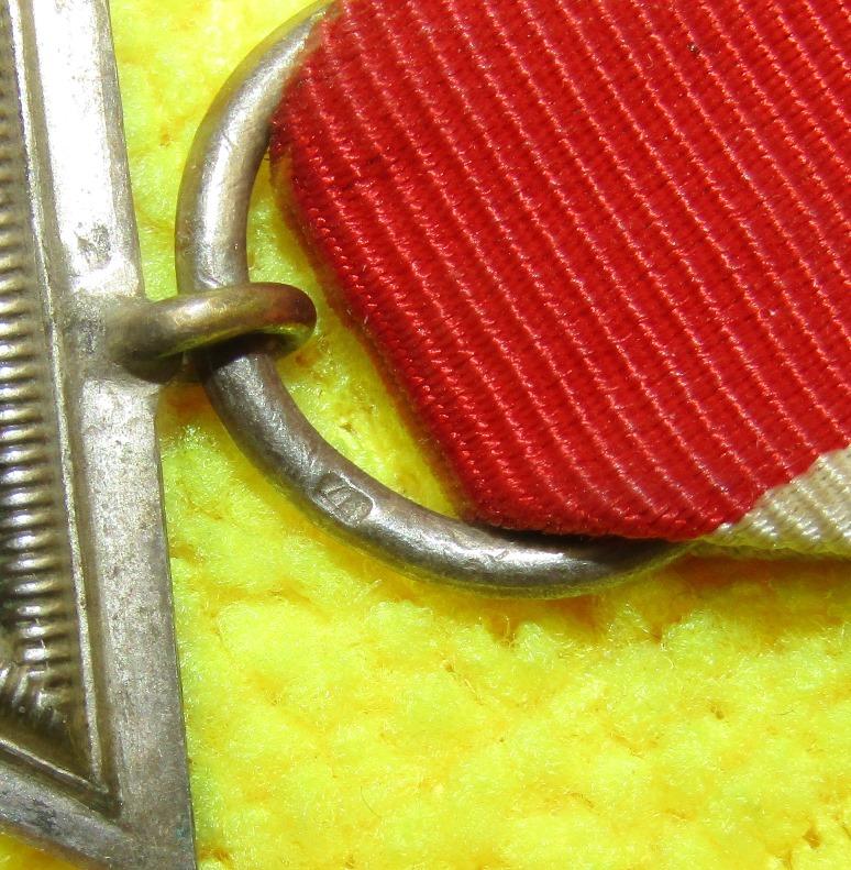 Iron Cross 2nd Class With Ribbon-3pc Construction W/Magnetic Center