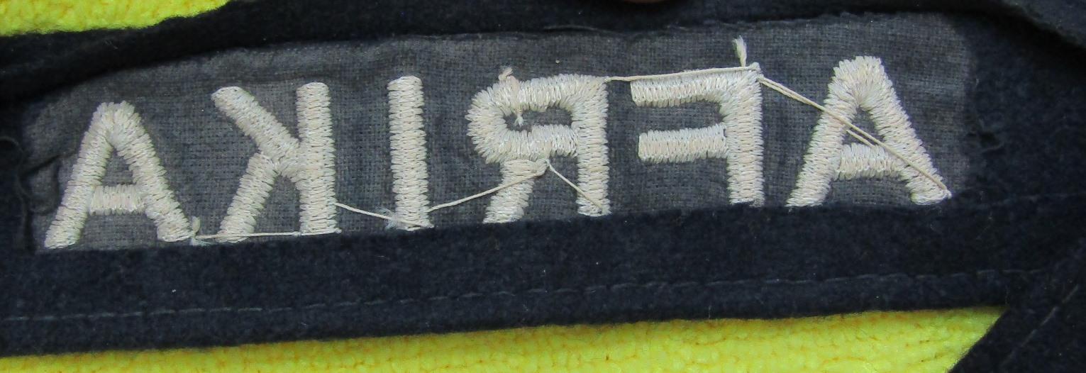Rare Luftwaffe Issue Afrika Campaign Cuff Title For EM/NCO