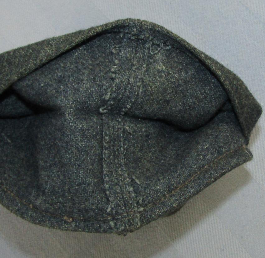 Combat Worn Luftwaffe M43 Cap For Enlisted-Metal Cockade