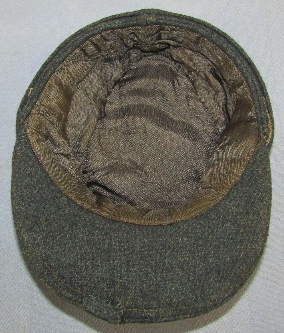 Combat Worn Luftwaffe M43 Cap For Enlisted-Metal Cockade