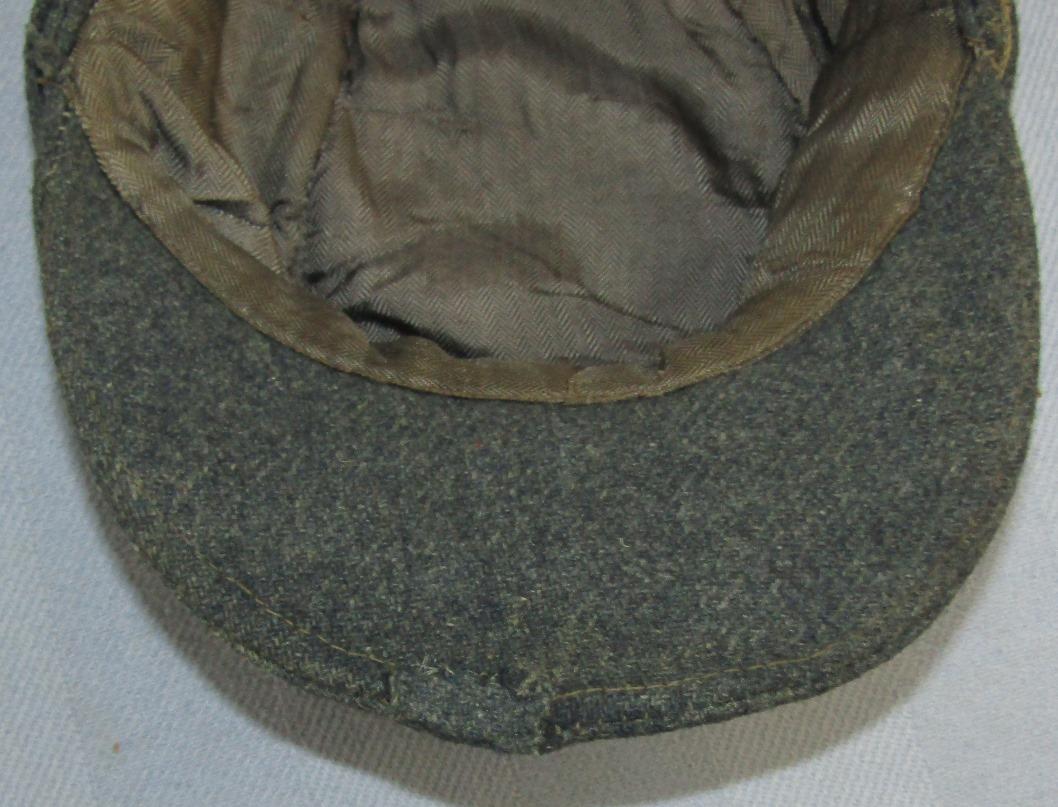 Combat Worn Luftwaffe M43 Cap For Enlisted-Metal Cockade