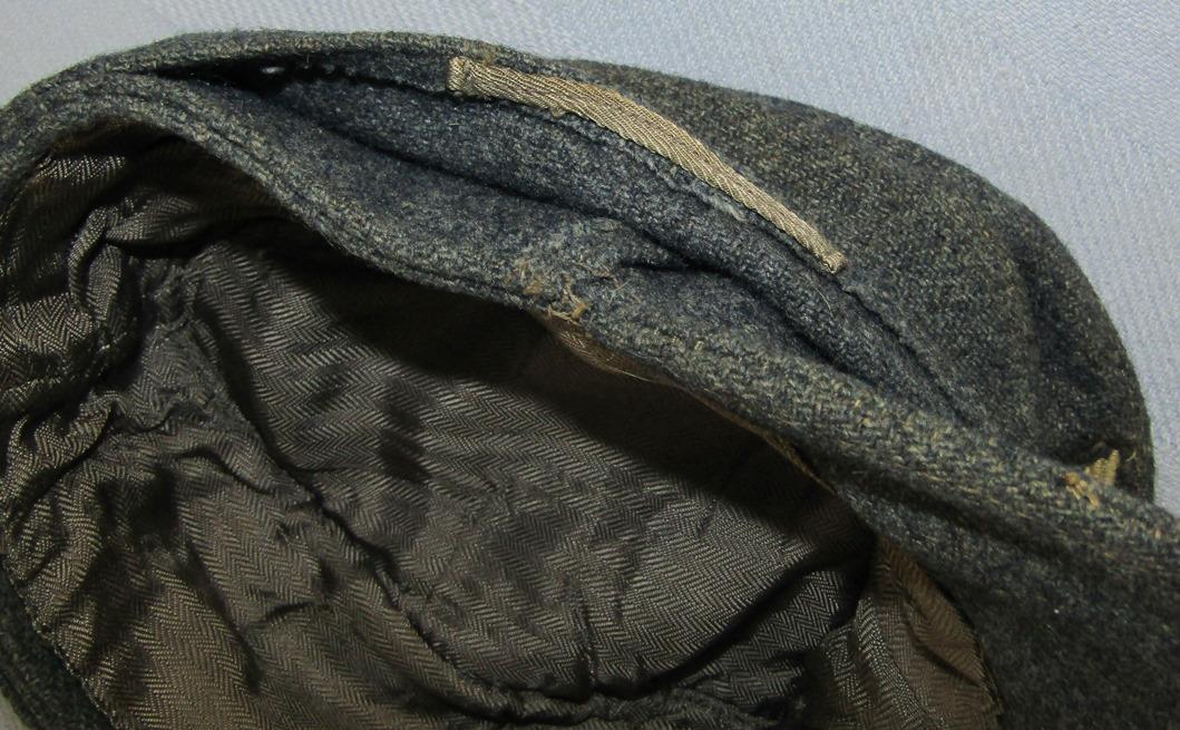 Combat Worn Luftwaffe M43 Cap For Enlisted-Metal Cockade