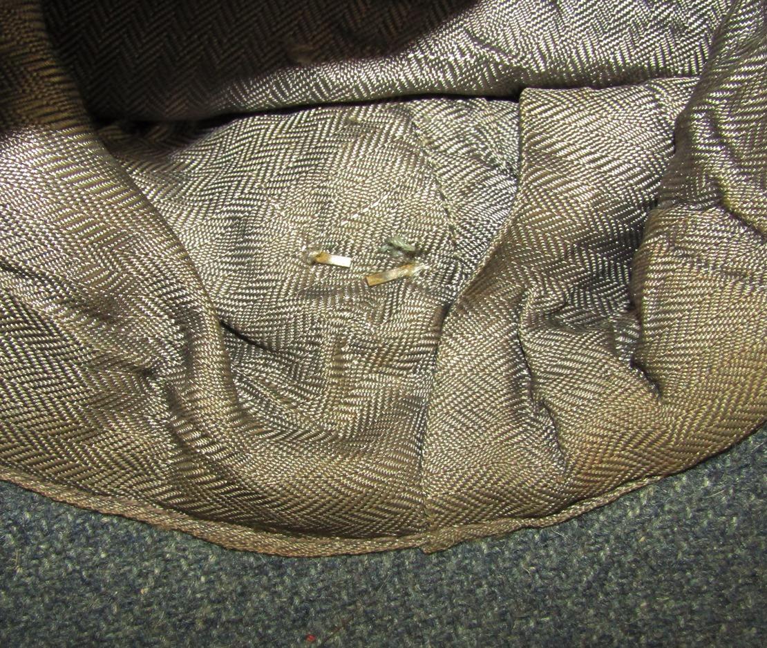 Combat Worn Luftwaffe M43 Cap For Enlisted-Metal Cockade