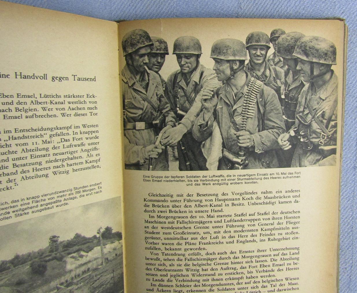 2pcs-WW2 Period 1940 Dated Wehrmacht History Book-Arbeitsbuch