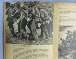 2pcs-WW2 Period 1940 Dated Wehrmacht History Book-Arbeitsbuch