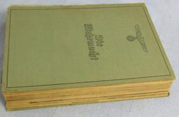 2pcs-WW2 Period 1940 Dated Wehrmacht History Book-Arbeitsbuch