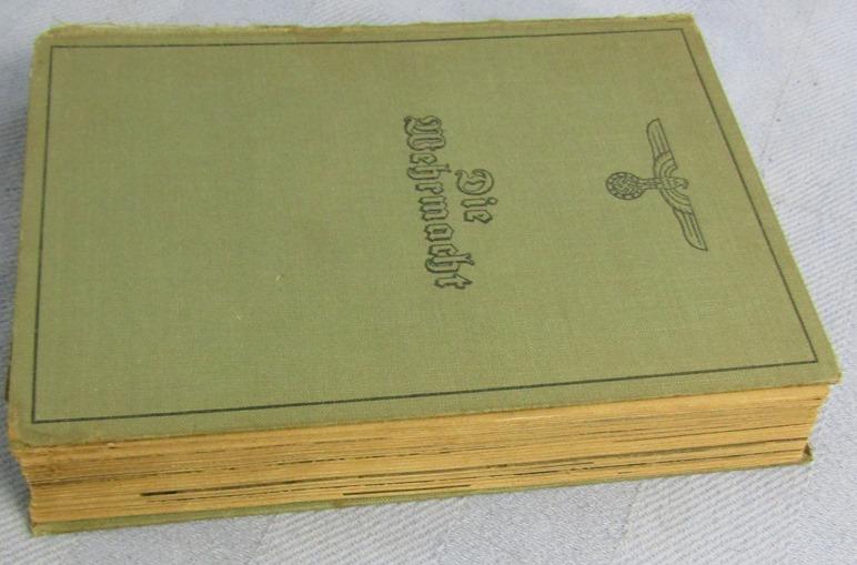 2pcs-WW2 Period 1940 Dated Wehrmacht History Book-Arbeitsbuch