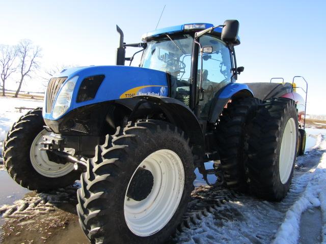 2008 New Holland Model T-7040 MFWD Diesel Tractor, Cab Suspension, Air Seat