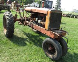 991. Allis Chalmers Model WC Tractor, Hand Crank, Engine is Free But not Ru