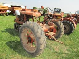 991. Allis Chalmers Model WC Tractor, Hand Crank, Engine is Free But not Ru