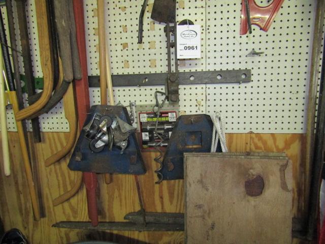 961. RAKES, PLOW AND CLUTIVATOR HANDLES, GRUB HOE BLADES