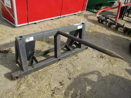 1473. 436-1034, SKID LOADER ROUND BALE SPEAR, TAX