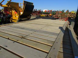 1529. 241-370. UNUSED 8 X 16 FT. OAK FLAT RACK, TAX