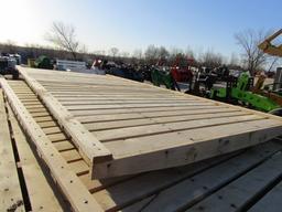 1529. 241-370. UNUSED 8 X 16 FT. OAK FLAT RACK, TAX