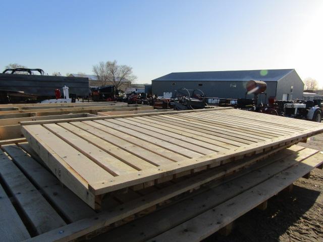 1529. 241-370. UNUSED 8 X 16 FT. OAK FLAT RACK, TAX