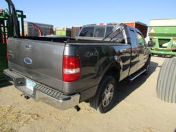 1554. 221-279. 2005 FORD F0150 4 X 4 PICKUP, EXT. CAB, RUNNING BOARDS, 5.4