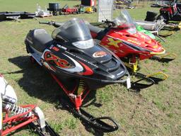 15. 2002 POLARIS XC 600 EDGE SP, (BLACK) VARIABLE EXHAUST, SHOWS 1896 MILES