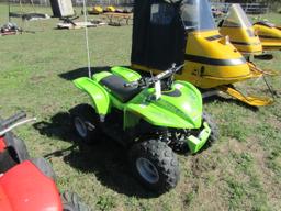 26. 2005 ARCTIC CAT NC 90 4 WHEELLER, TWO WHEEL DRIVE, VIN# RILWA09C55A0040