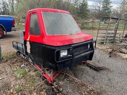 31-A, HOMEMADE TWIN TRACK SNOWMOBILE, CAB, 3 CYLINDER GEO METRO ENGINE,