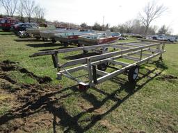 68. SHOB BUILT PONTOON TRAILER, NO REGISTRATION