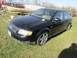 95. 2002 AUDI A4 QUATTRO, 3.0 GAS, AT, 4 DOOR, NEWER MICHELIN TIRES, UNKNOW