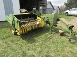 150. JOHN DEERE MODEL 24T SQUARE BALER WITH CHUTE, EJECTOR SHAFT