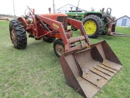 156. ALLIS CHALMERS MODEL WD45 GAS TRACTOR, NARROW FRONT, 2 POINT HITCH, 54